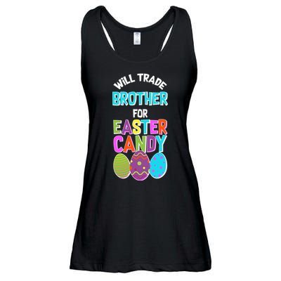 Funny Will Trade Brother For Easter Candy Ladies Essential Flowy Tank