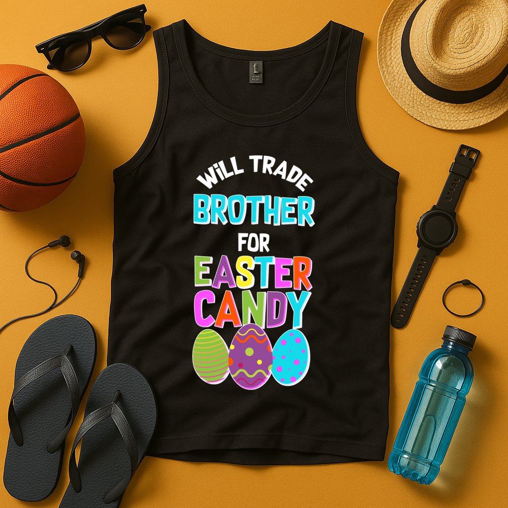 Funny Will Trade Brother For Easter Candy Tank Top