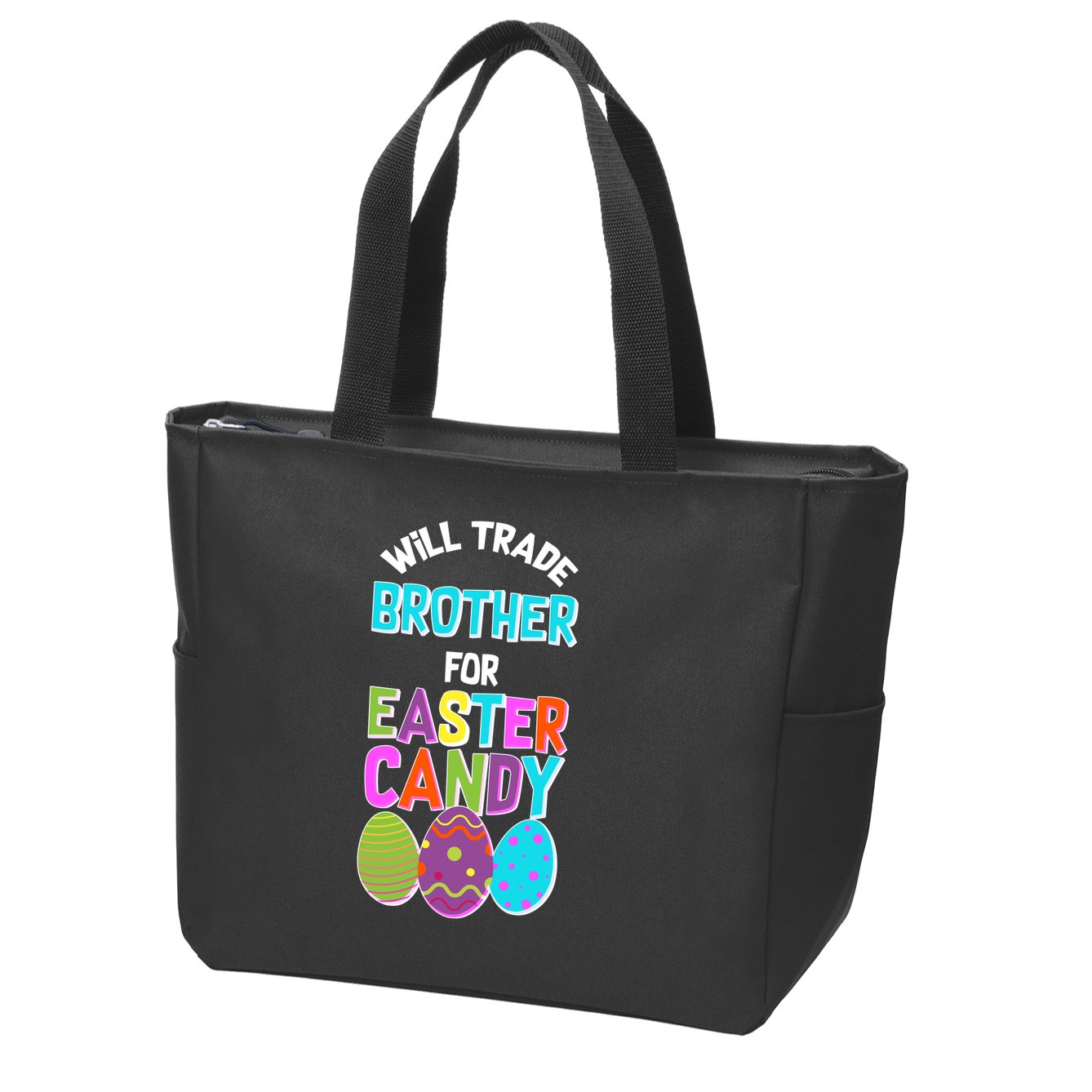 Funny Will Trade Brother For Easter Candy Zip Tote Bag