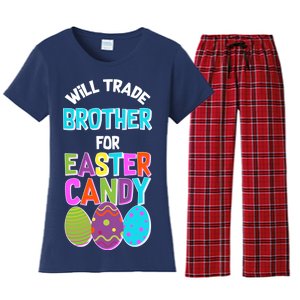 Funny Will Trade Brother For Easter Candy Women's Flannel Pajama Set