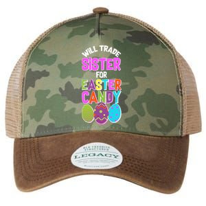 Funny Will Trade Sister For Easter Candy Legacy Tie Dye Trucker Hat