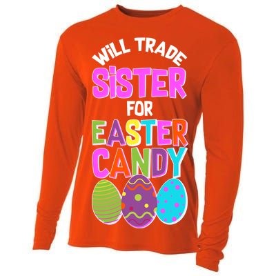 Funny Will Trade Sister For Easter Candy Cooling Performance Long Sleeve Crew