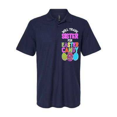 Funny Will Trade Sister For Easter Candy Softstyle Adult Sport Polo