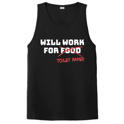 Funny Will Work For Toilet Paper PosiCharge Competitor Tank