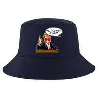 Funny Will You Shut Up Man Biden vs Trump Debate Comic Cool Comfort Performance Bucket Hat