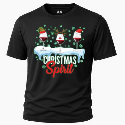 Funny Wine Christmas Spirit Performance Shirt