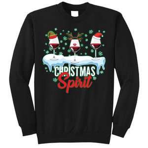 Funny Wine Christmas Spirit Sweatshirt