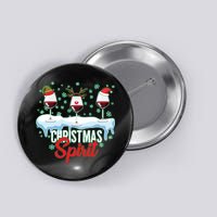 Funny Wine Christmas Spirit Button