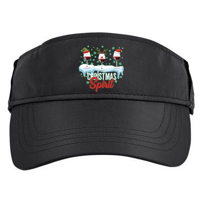 Funny Wine Christmas Spirit Adult Drive Performance Visor