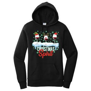 Funny Wine Christmas Spirit Women's Pullover Hoodie