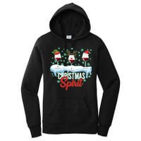 Funny Wine Christmas Spirit Women's Pullover Hoodie