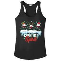 Funny Wine Christmas Spirit Ladies PosiCharge Competitor Racerback Tank