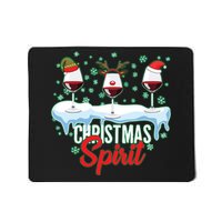 Funny Wine Christmas Spirit Mousepad