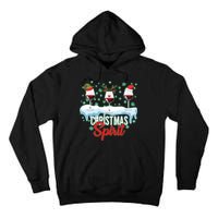 Funny Wine Christmas Spirit Tall Hoodie