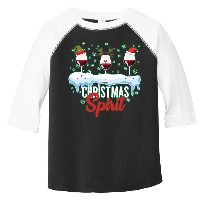 Funny Wine Christmas Spirit Toddler Fine Jersey T-Shirt