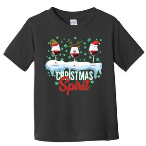 Funny Wine Christmas Spirit Toddler T-Shirt