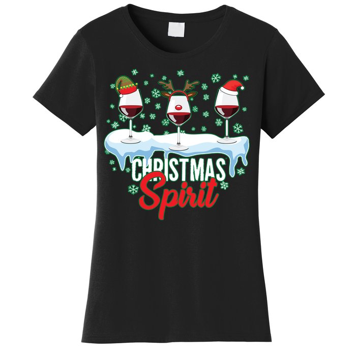 Funny Wine Christmas Spirit Women's T-Shirt