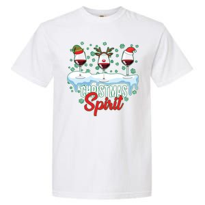 Funny Wine Christmas Spirit Garment-Dyed Heavyweight T-Shirt