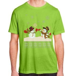 Funny Winter Snowman Ugly Christmas Adult ChromaSoft Performance T-Shirt