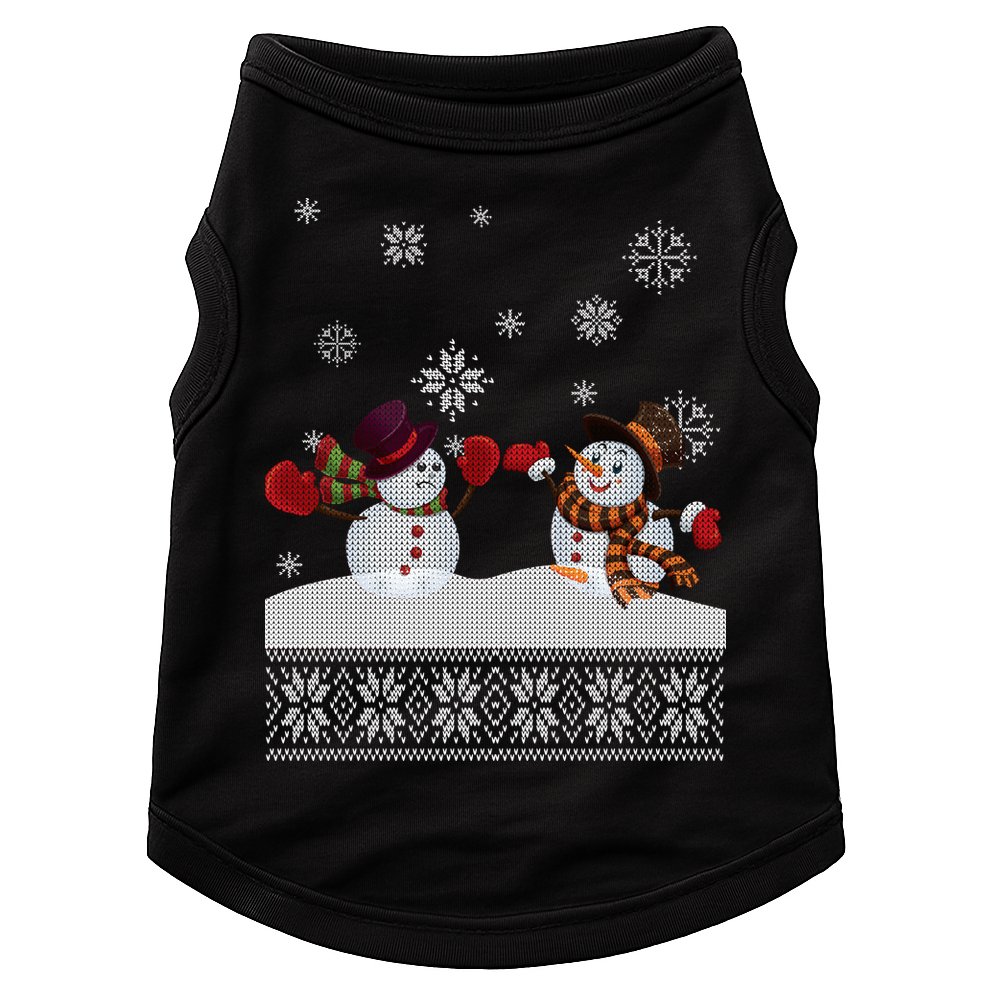 Funny Winter Snowman Ugly Christmas Doggie Tank
