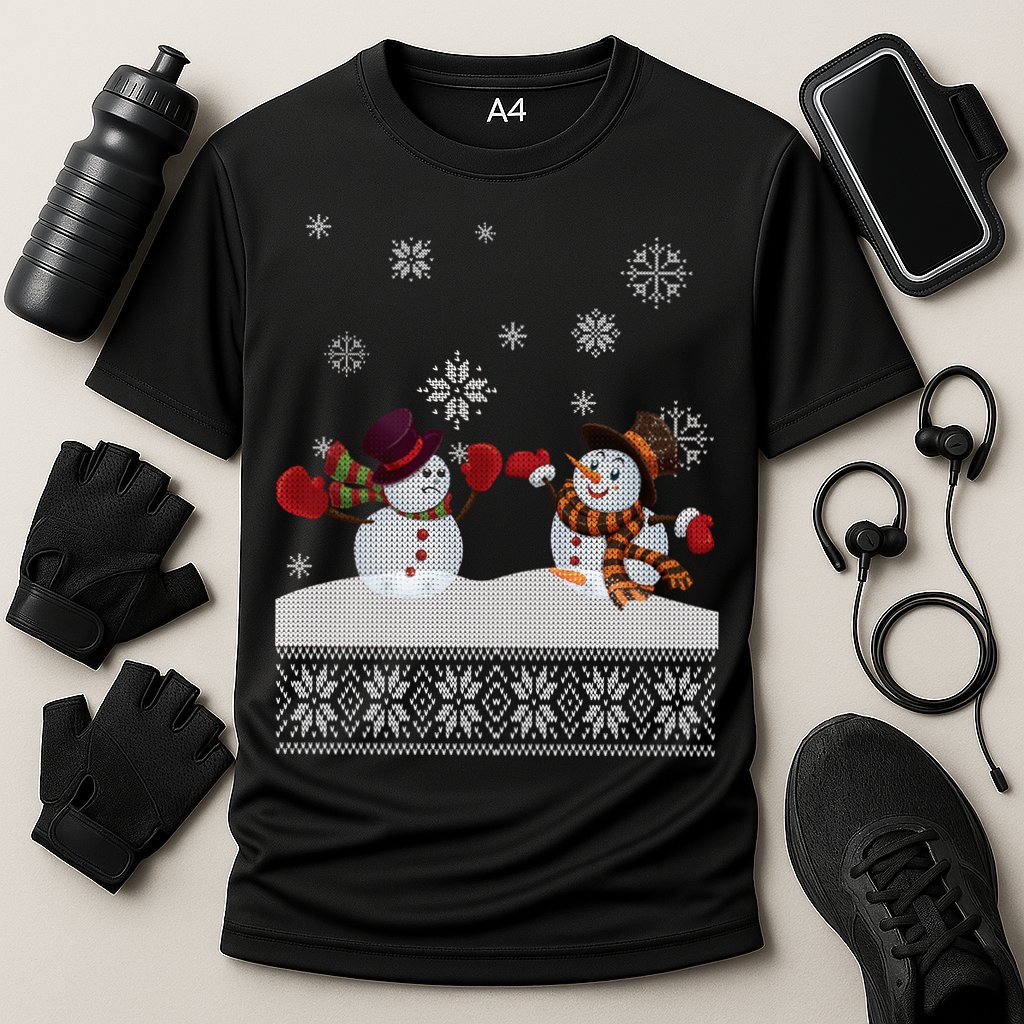 Funny Winter Snowman Ugly Christmas Performance Shirt