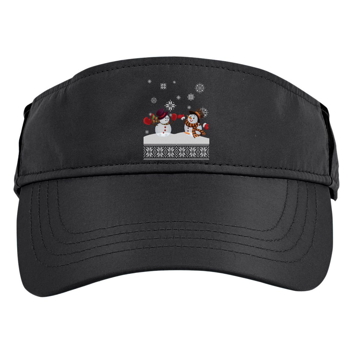 Funny Winter Snowman Ugly Christmas Adult Drive Performance Visor