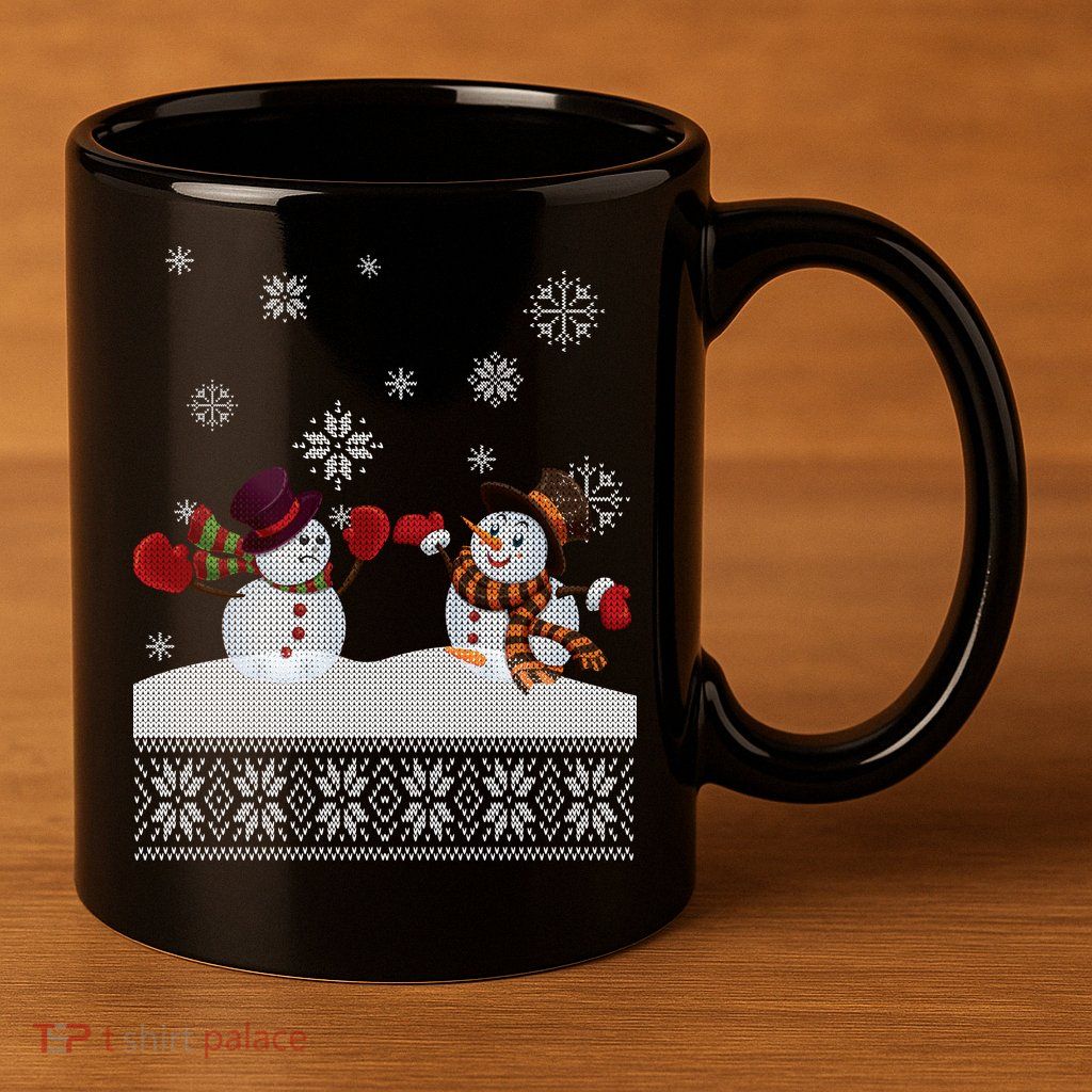 Funny Winter Snowman Ugly Christmas 11oz C Handle Ceramic Mug