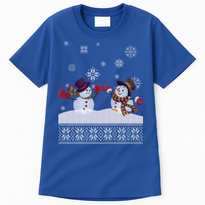 Funny Winter Snowman Ugly Christmas Tall T-Shirt