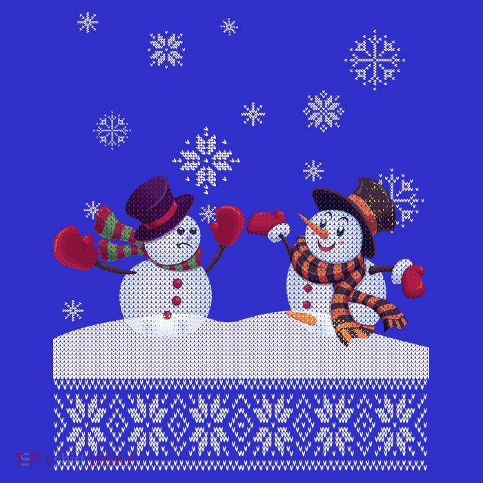Funny Winter Snowman Ugly Christmas Baby Bodysuit
