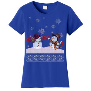 Funny Winter Snowman Ugly Christmas Women's T-Shirt