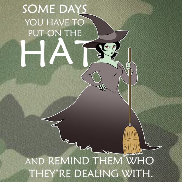 Funny Witch Some Day You Have To Put On The Hat Legacy Tie Dye Trucker Hat