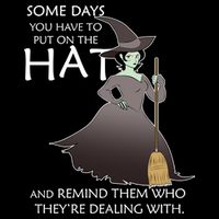 Funny Witch Some Day You Have To Put On The Hat T-Shirt