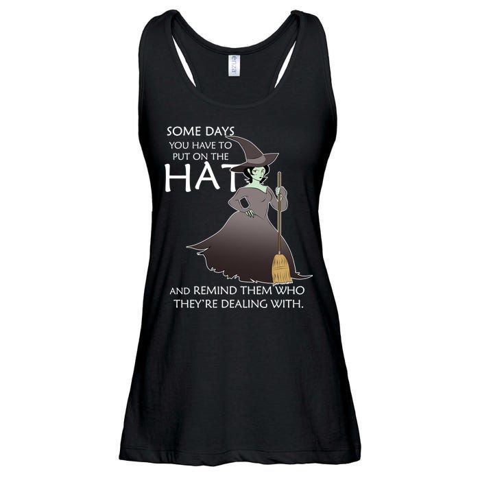 Funny Witch Some Day You Have To Put On The Hat Ladies Essential Flowy Tank