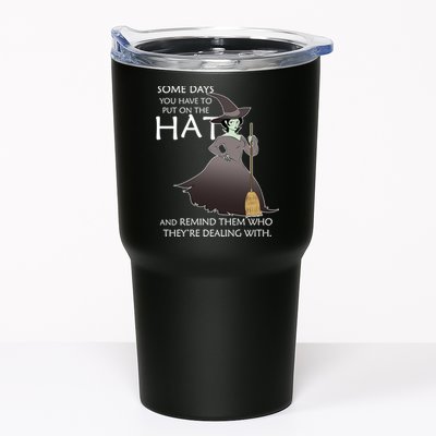 Funny Witch Some Day You Have To Put On The Hat Tumbler