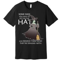 Funny Witch Some Day You Have To Put On The Hat Premium T-Shirt