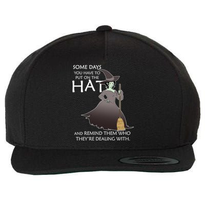 Funny Witch Some Day You Have To Put On The Hat Wool Snapback Cap