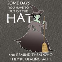 Funny Witch Some Day You Have To Put On The Hat Cotton Canvas Backpack