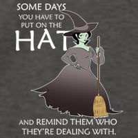 Funny Witch Some Day You Have To Put On The Hat Vector Backpack