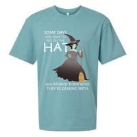 Funny Witch Some Day You Have To Put On The Hat Sueded Cloud Jersey T-Shirt