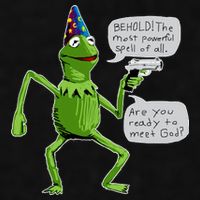 Funny Wizard Kermit Meme Ladies PosiCharge Tri-Blend Wicking Tank