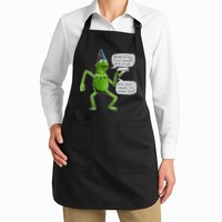 Funny Wizard Kermit Meme Apron