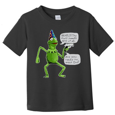 Funny Wizard Kermit Meme Toddler T-Shirt