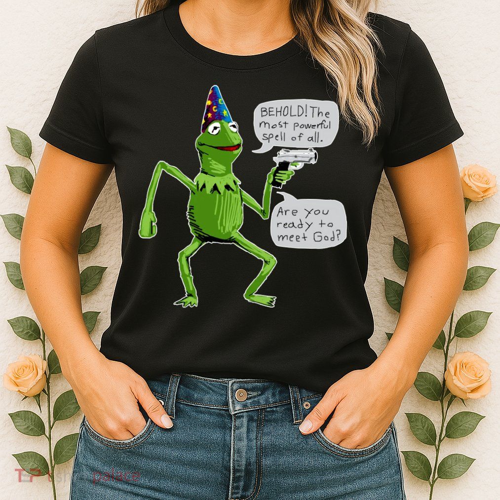 Funny Wizard Kermit Meme Women's T-Shirt