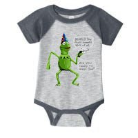 Funny Wizard Kermit Meme Infant Baby Jersey Bodysuit