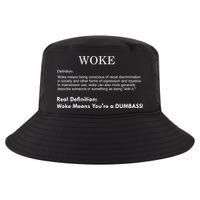 Funny Woke Real Definition Cool Comfort Performance Bucket Hat