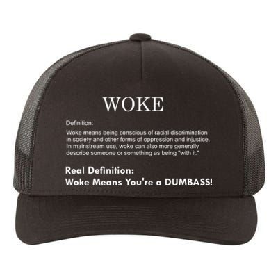 Funny Woke Real Definition Yupoong Adult 5-Panel Trucker Hat