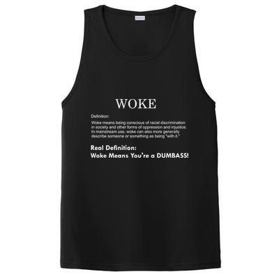 Funny Woke Real Definition PosiCharge Competitor Tank