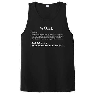 Funny Woke Real Definition PosiCharge Competitor Tank