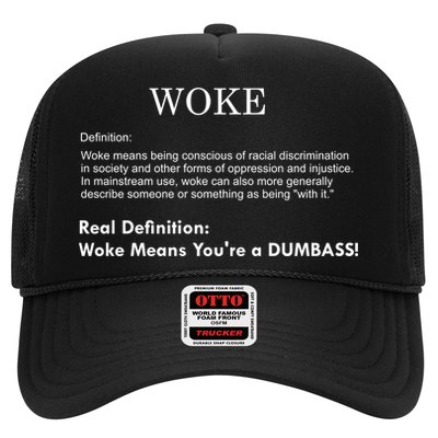 Funny Woke Real Definition Trucker Hat