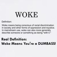 Funny Woke Real Definition Garment-Dyed Sweatshirt
